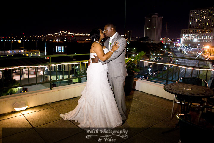 Bride and Groom in New Orleans