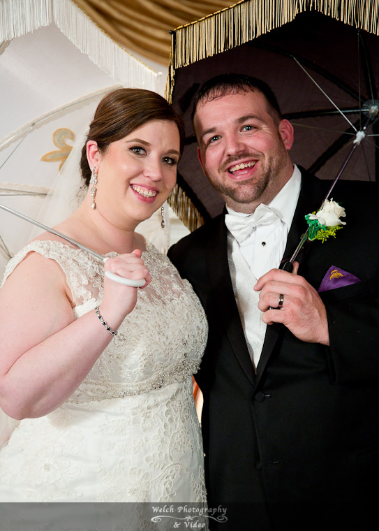 Bride and groom portrait