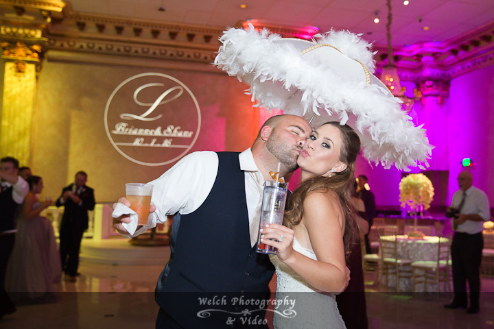Bride and groom second line